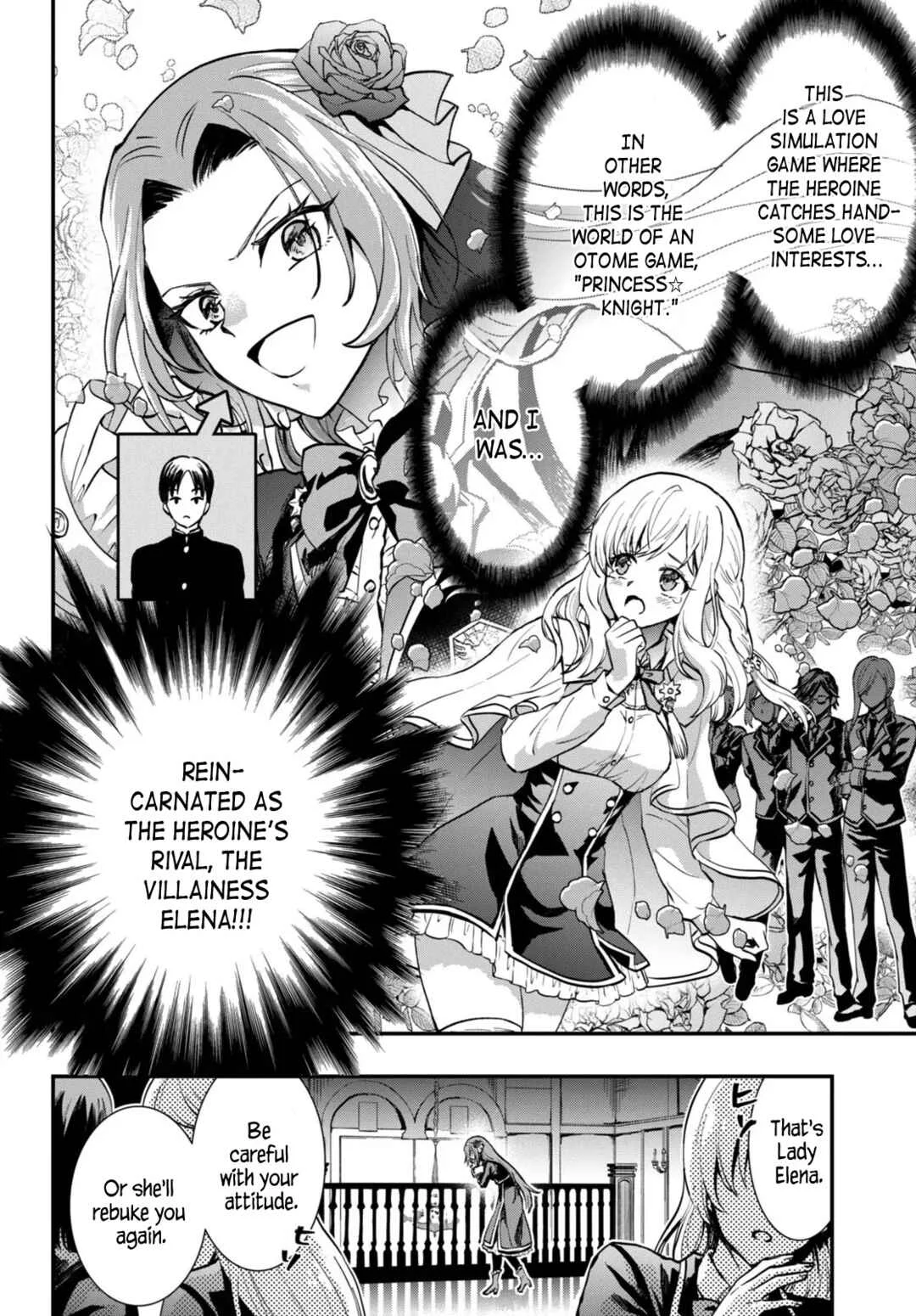 Danshi Koukousei, Otome Game no Akuyaku Reijou ni Tensei Suru. Chapter 1: The villainess (♂) gets reborn - Page 7