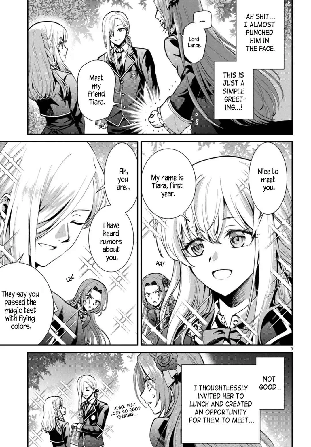 Danshi Koukousei, Otome Game no Akuyaku Reijou ni Tensei Suru. Chapter 2: Capture targets incoming - Page 3