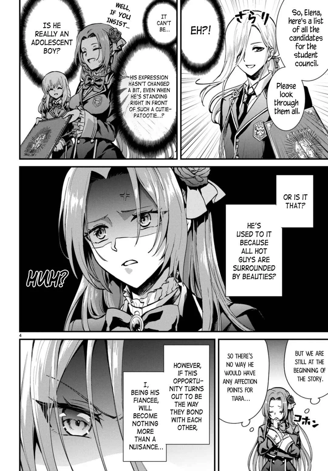 Danshi Koukousei, Otome Game no Akuyaku Reijou ni Tensei Suru. Chapter 2: Capture targets incoming - Page 4