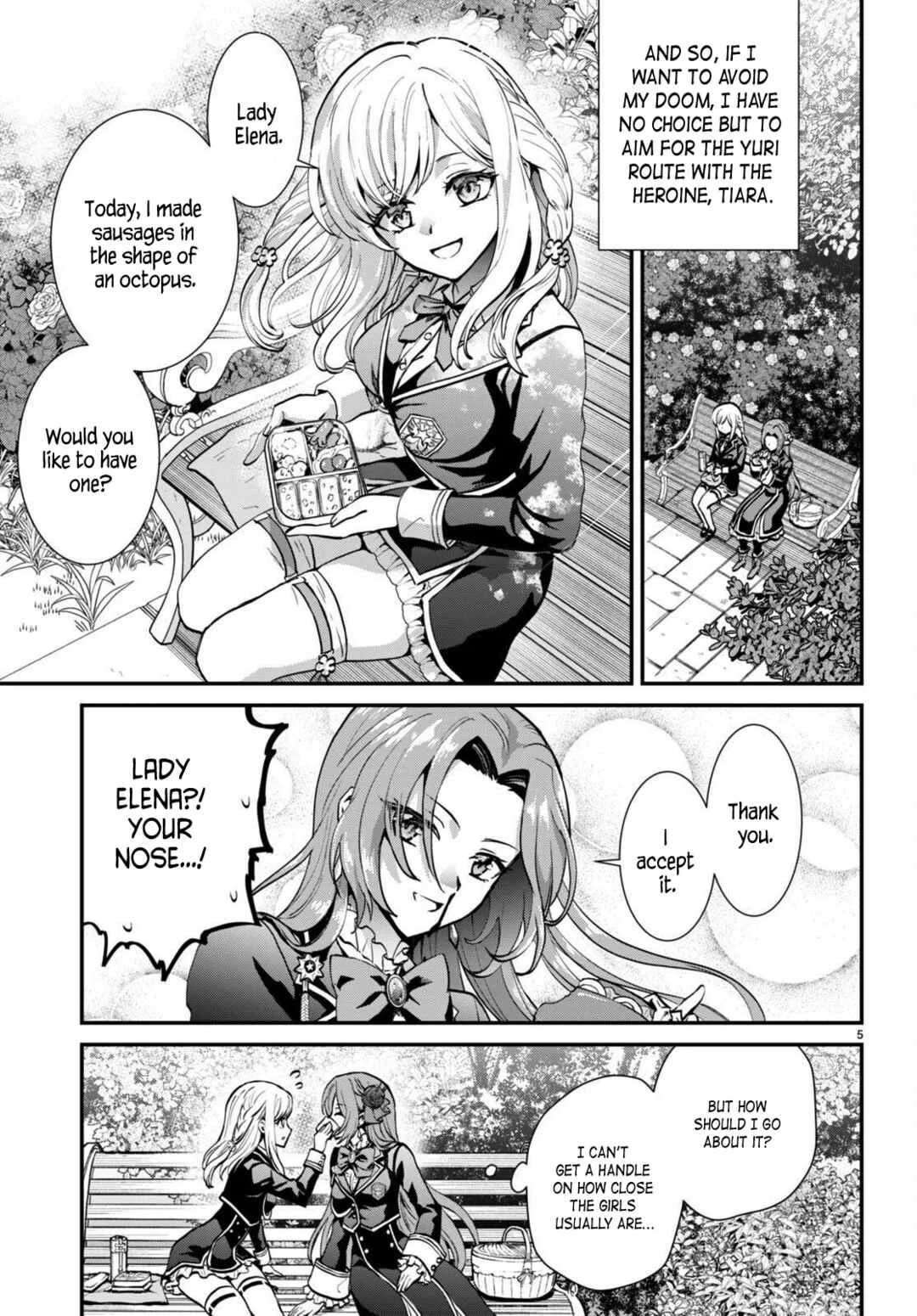 Danshi Koukousei, Otome Game no Akuyaku Reijou ni Tensei Suru. Chapter 3: Hot guys are terrifying - Page 5