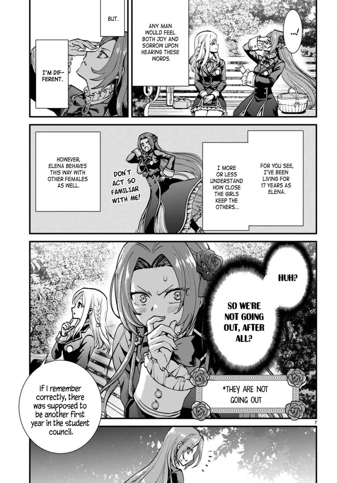 Danshi Koukousei, Otome Game no Akuyaku Reijou ni Tensei Suru. Chapter 3: Hot guys are terrifying - Page 7