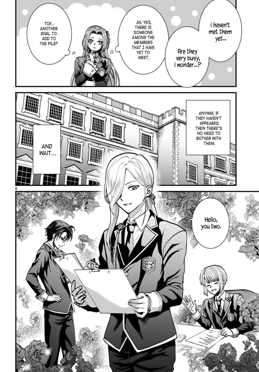 Danshi Koukousei, Otome Game no Akuyaku Reijou ni Tensei Suru. Chapter 3: Hot guys are terrifying - Page 8