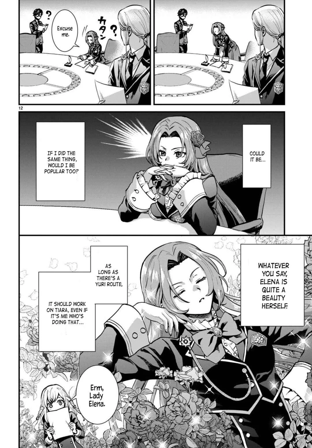 Danshi Koukousei, Otome Game no Akuyaku Reijou ni Tensei Suru. Chapter 3: Hot guys are terrifying - Page 12
