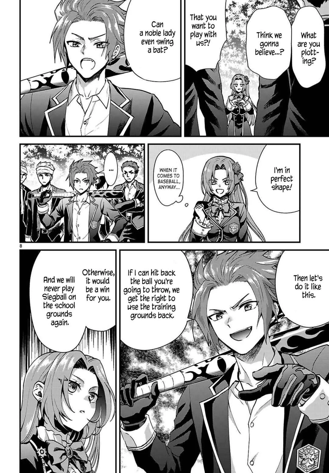 Danshi Koukousei, Otome Game no Akuyaku Reijou ni Tensei Suru. Chapter 4: A delinquent and a noble lady ① - Page 8