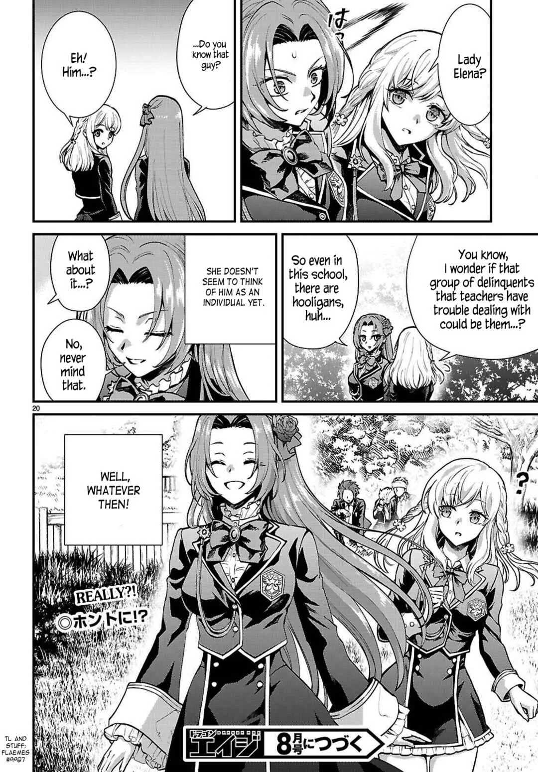 Danshi Koukousei, Otome Game no Akuyaku Reijou ni Tensei Suru. Chapter 4: A delinquent and a noble lady ① - Page 19