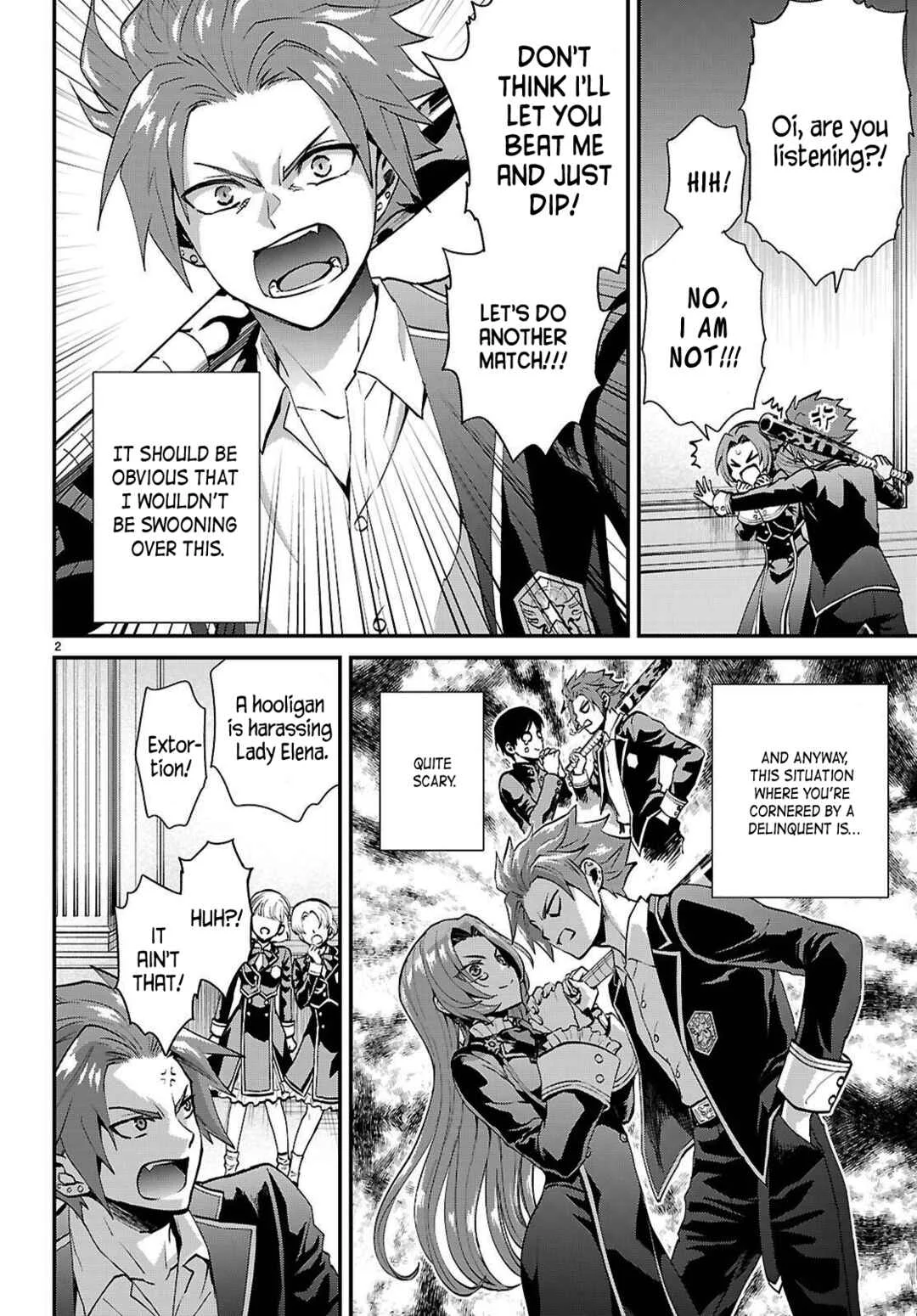 Danshi Koukousei, Otome Game no Akuyaku Reijou ni Tensei Suru. Chapter 5: A delinquent and a noble lady ② - Page 2