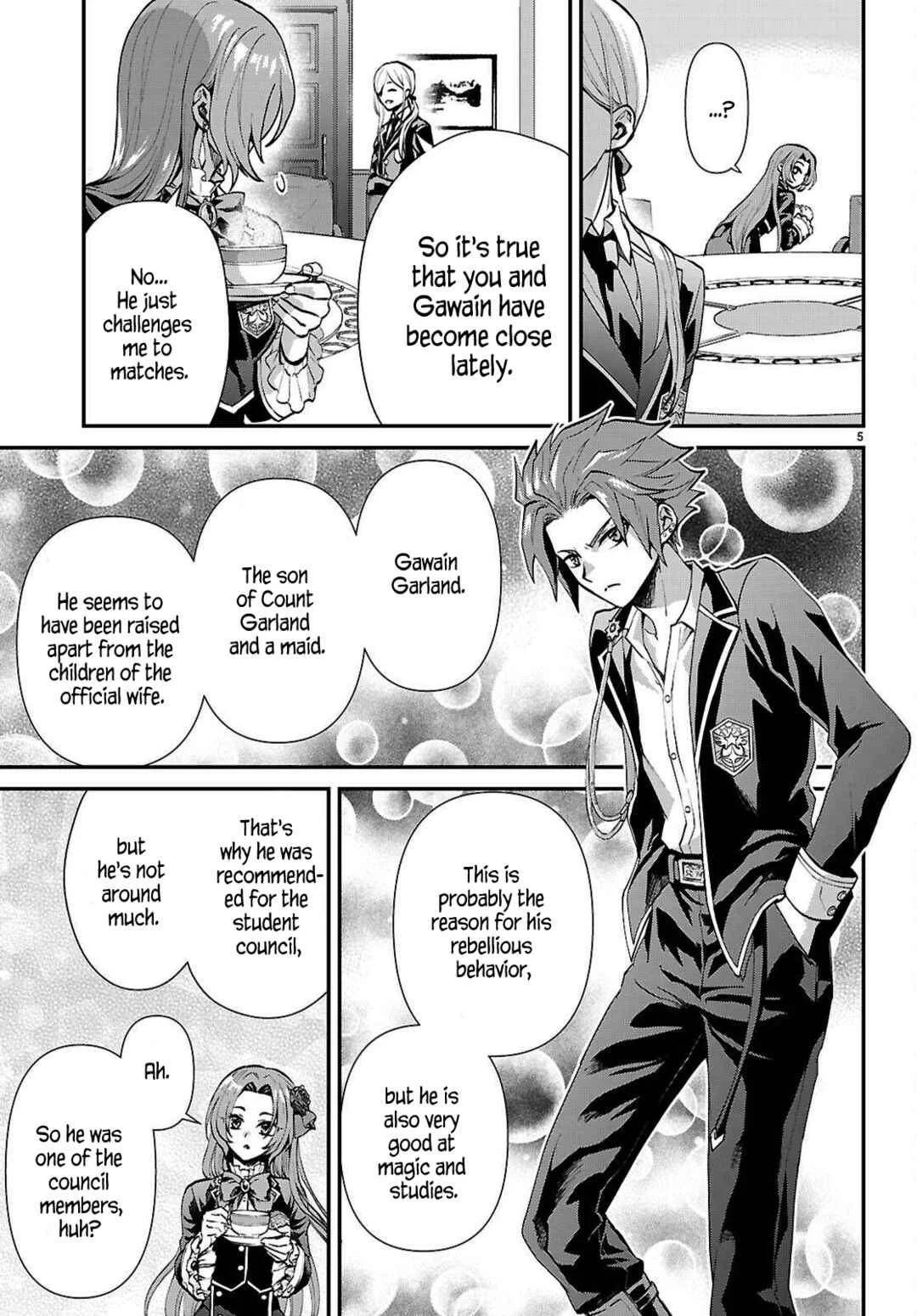 Danshi Koukousei, Otome Game no Akuyaku Reijou ni Tensei Suru. Chapter 5: A delinquent and a noble lady ② - Page 5