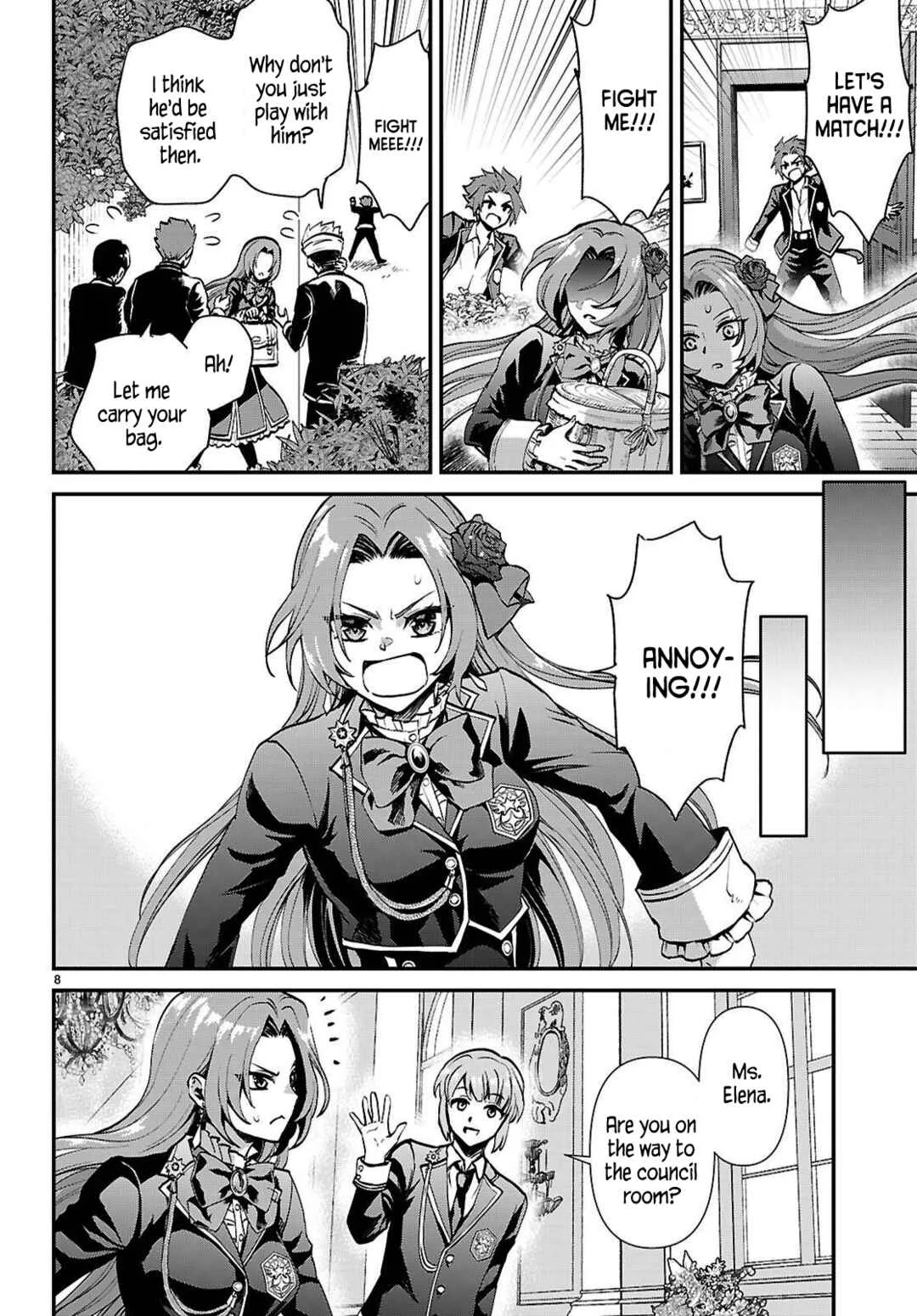 Danshi Koukousei, Otome Game no Akuyaku Reijou ni Tensei Suru. Chapter 5: A delinquent and a noble lady ② - Page 8
