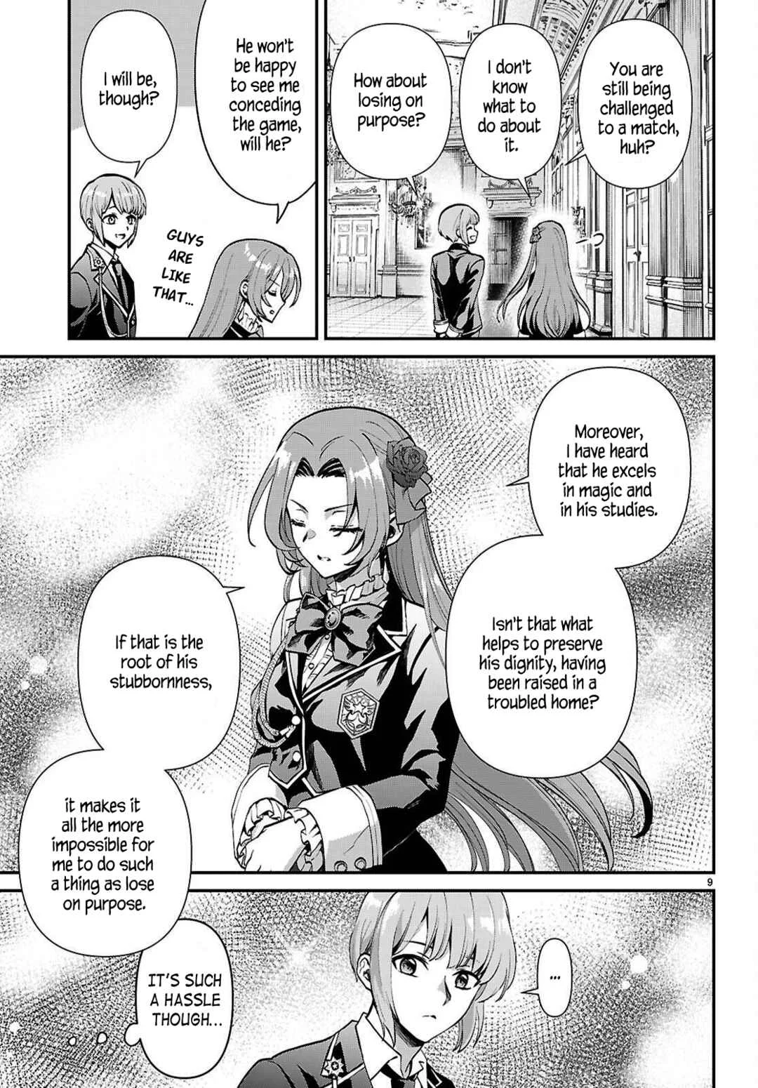 Danshi Koukousei, Otome Game no Akuyaku Reijou ni Tensei Suru. Chapter 5: A delinquent and a noble lady ② - Page 9