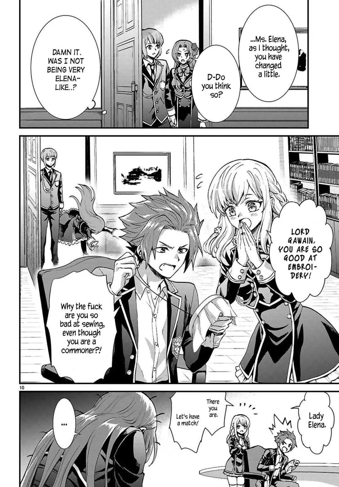 Danshi Koukousei, Otome Game no Akuyaku Reijou ni Tensei Suru. Chapter 5: A delinquent and a noble lady ② - Page 10