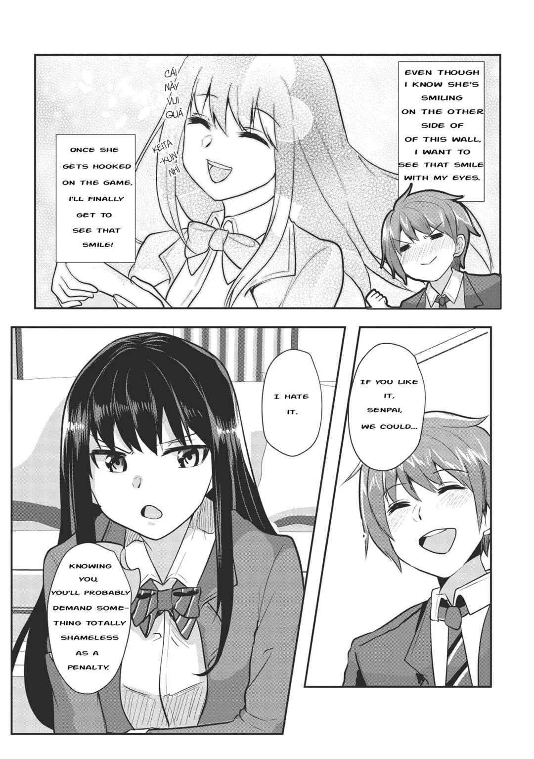 Dokuzetsu Shoujo wa Amanojaku ~Kabegoshi nara Sunao ni Sukitte Ierumon!~ Chapter 2: Ch.2 - Page 4