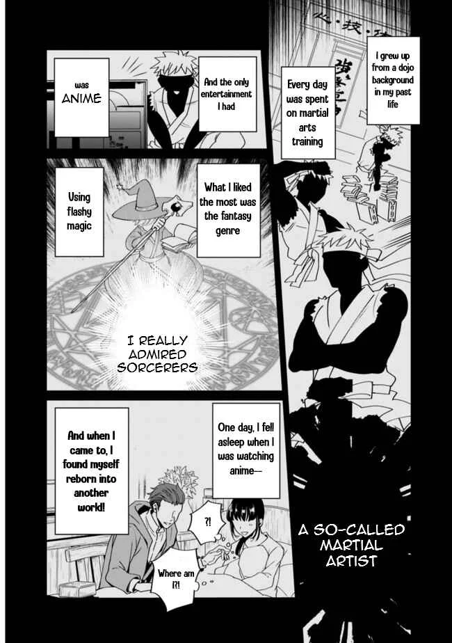 Doryoku Shisugita Sekai Saikyou no Butouka ha, Mahou Sekai wo Yoyuu de Ikinuku. Chapter 1 - Page 4