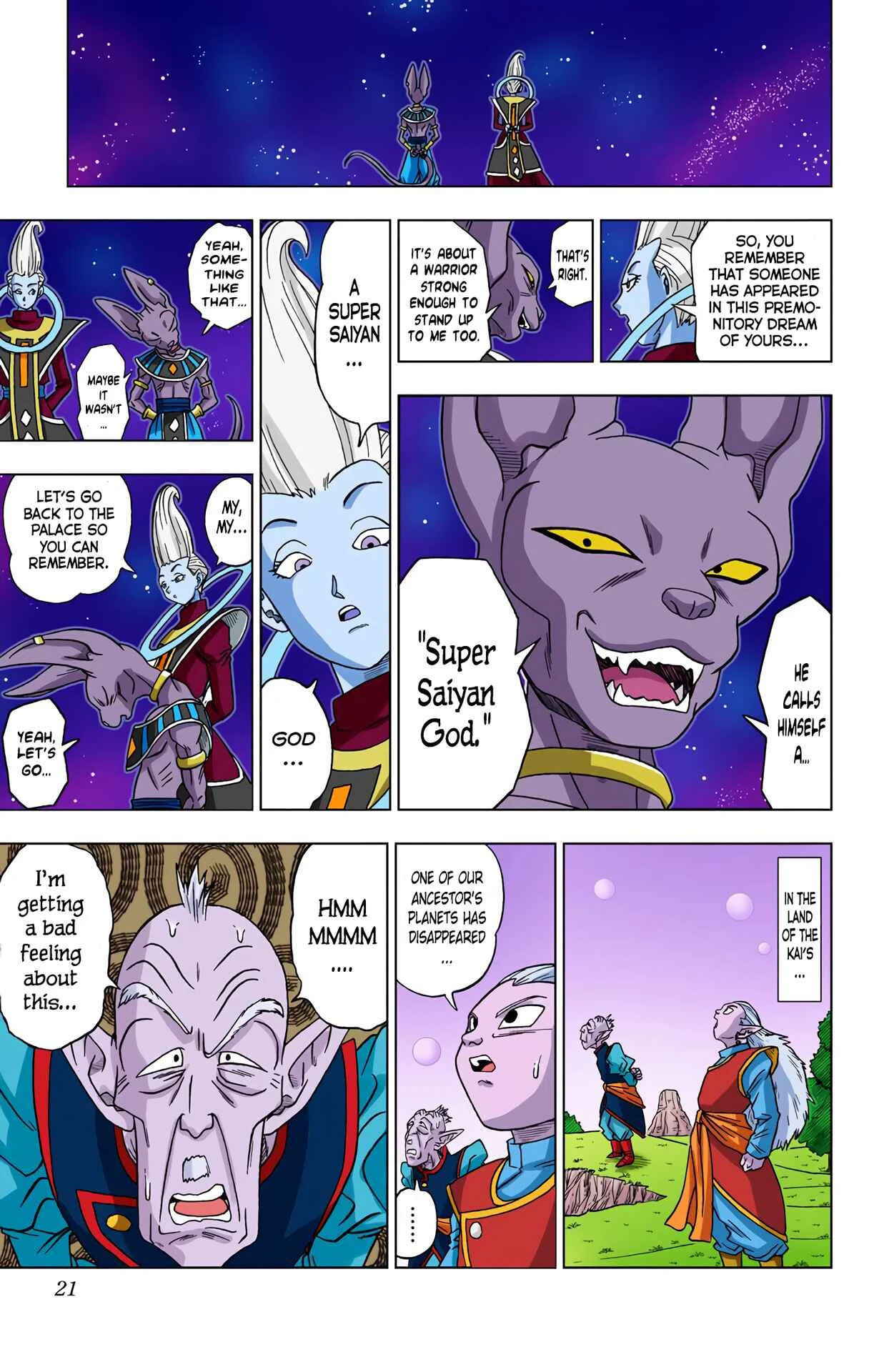 Dragon Ball Super (Official Colored) Chapter 1: God of Destruction's Premonition - Page 20