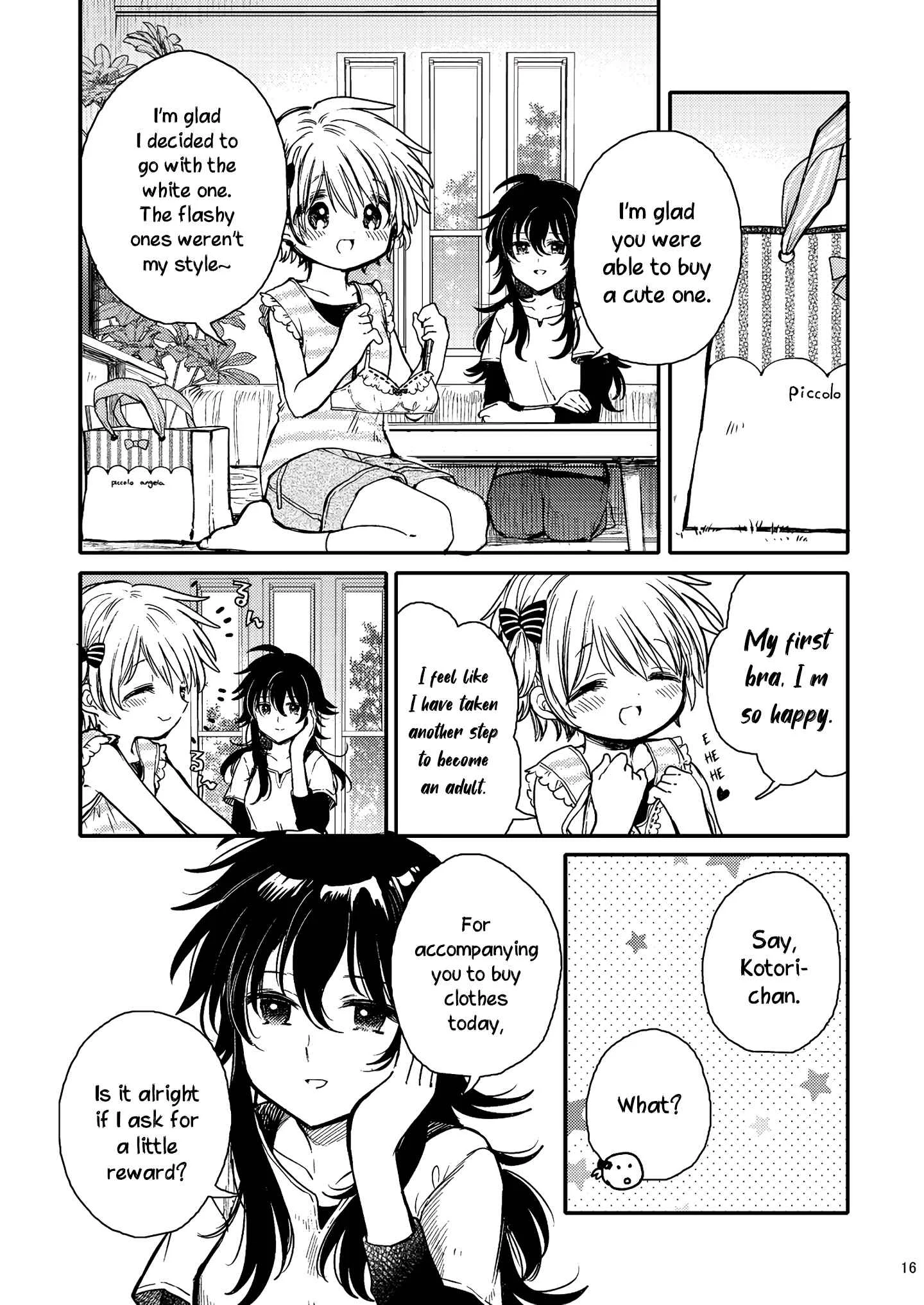 Eclair - Anata ni Hibiku Yuri Anthology Chapter 5: The Little Bird and the Brassiere (Itou Hachi) - Page 16