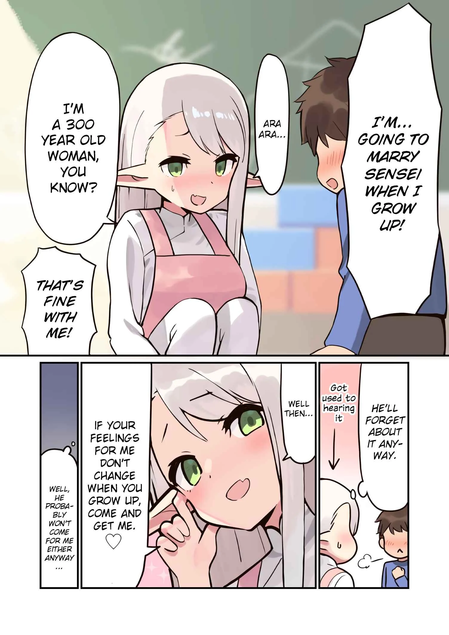 Elf ga Gendai ni Itara Chapter 1: Nursery School Teacher ① - Page 1
