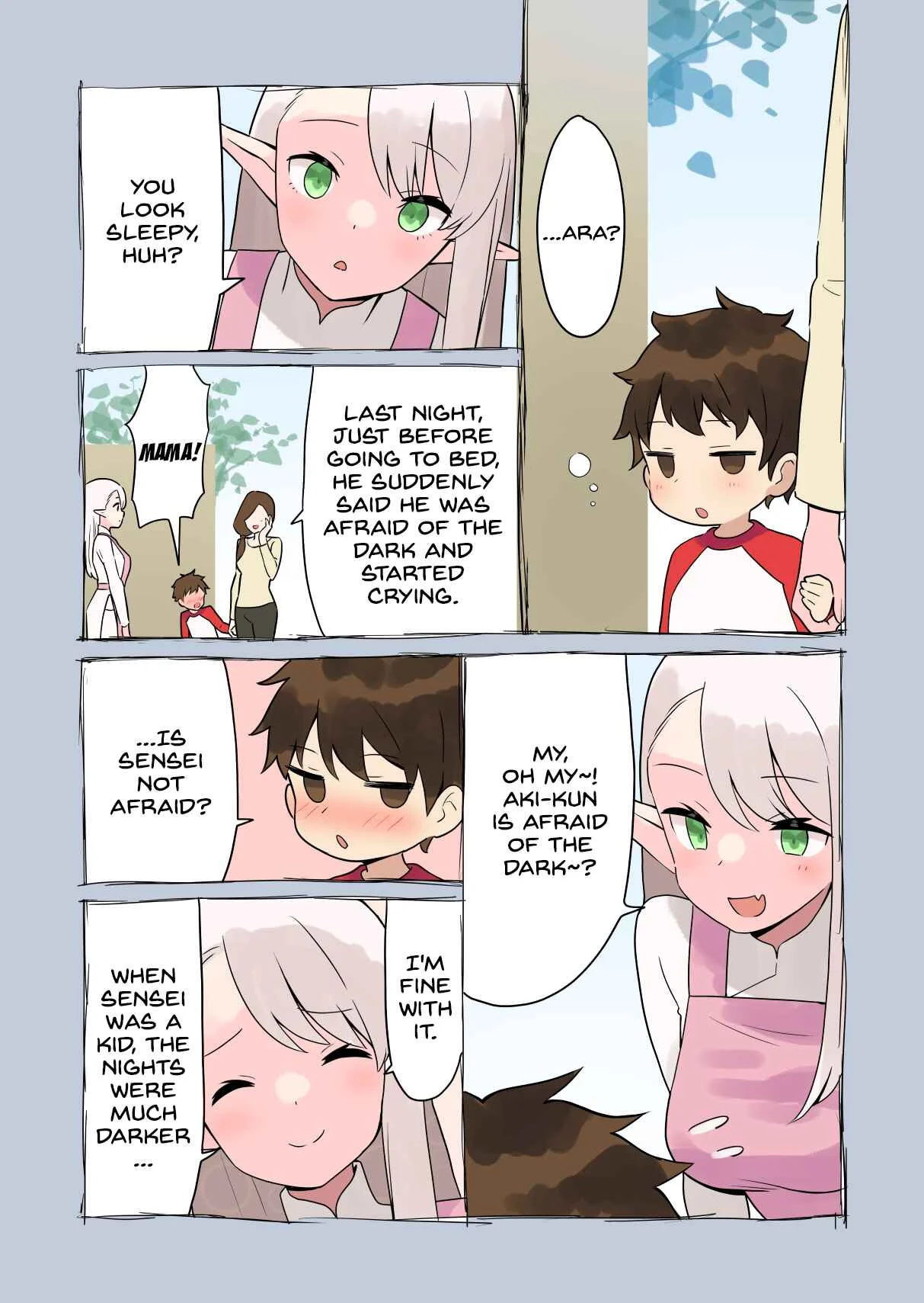 Elf ga Gendai ni Itara Chapter 2: Nursery School Teacher ② (Revised Coloured Version) - Page 1