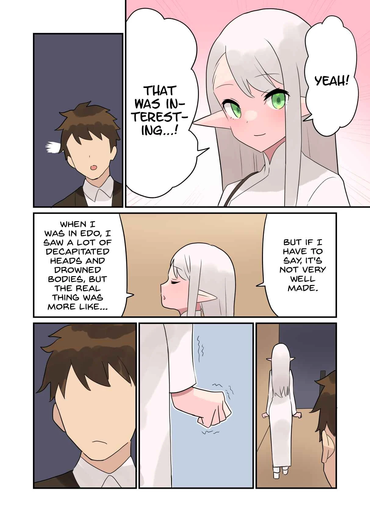 Elf ga Gendai ni Itara Chapter 2: Nursery School Teacher ② (Revised Coloured Version) - Page 4