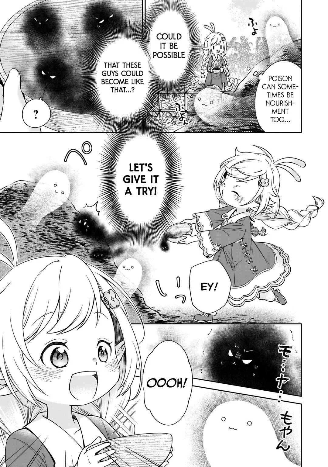Elf-san no Mahou Ryouriten: Yousei Joou to shite Tensei Shita keredo, Mazu wa Nonbiri Oryouri Tsukurimakurimasu! Chapter 1 - Page 28