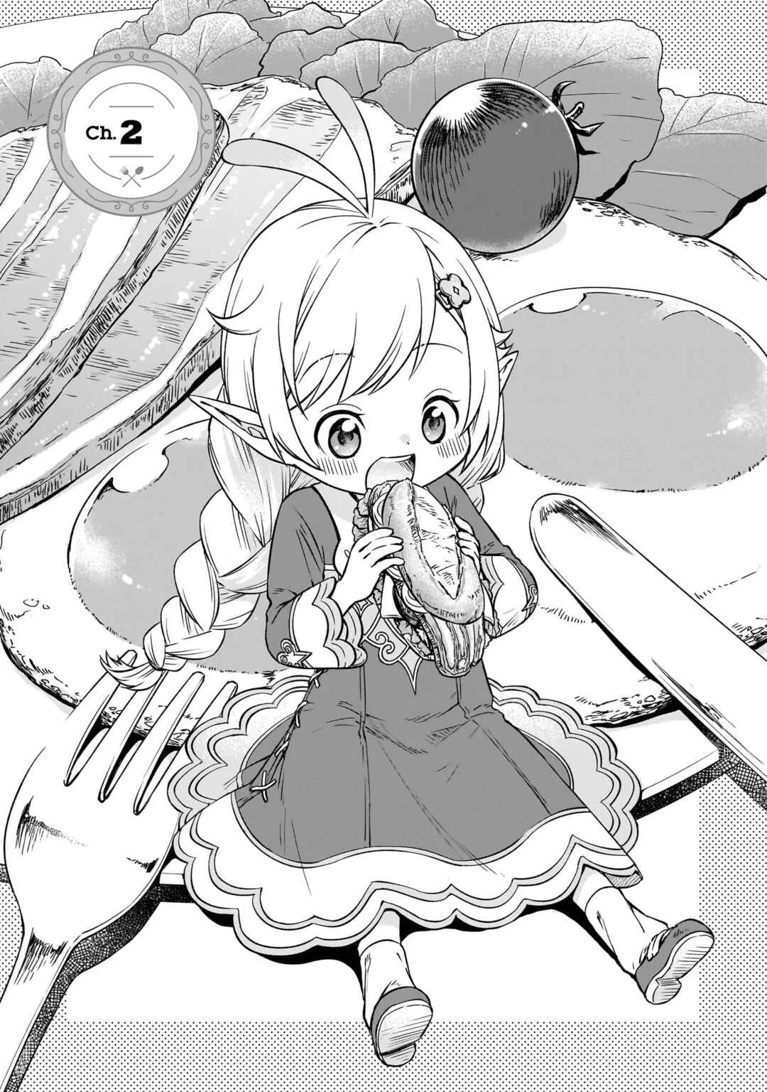 Elf-san no Mahou Ryouriten: Yousei Joou to shite Tensei Shita keredo, Mazu wa Nonbiri Oryouri Tsukurimakurimasu! Chapter 2 - Page 1