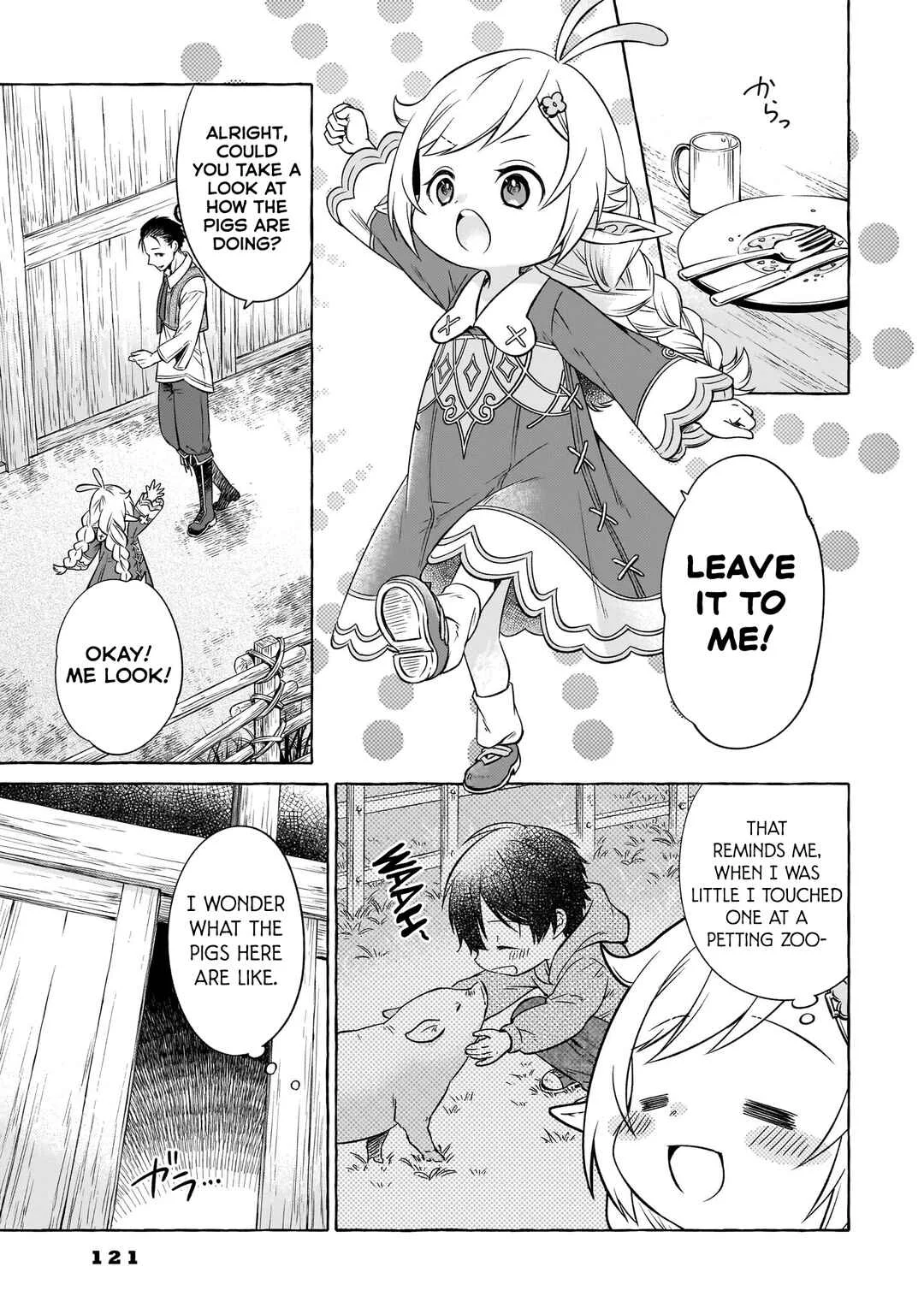 Elf-san no Mahou Ryouriten: Yousei Joou to shite Tensei Shita keredo, Mazu wa Nonbiri Oryouri Tsukurimakurimasu! Chapter 5 - Page 8