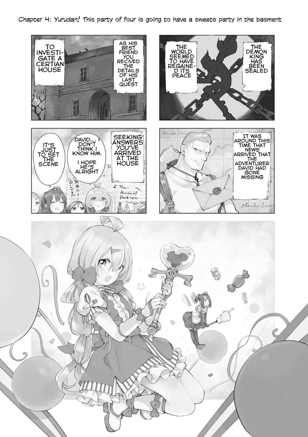 En and Yukari Chapter 4: Yurudan! This Party Of Four Is Going To Have A Sweets Party In The Basement - Page 1