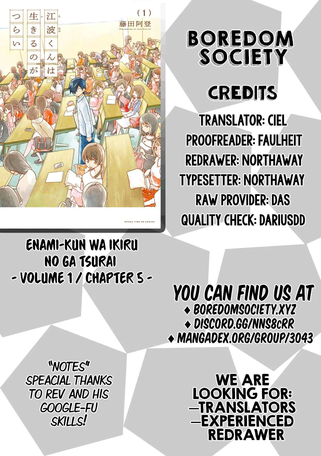 Enami-kun wa Ikiru no ga tsurai Chapter 5: Enami-kun Wants to Have Confidence - Page 22