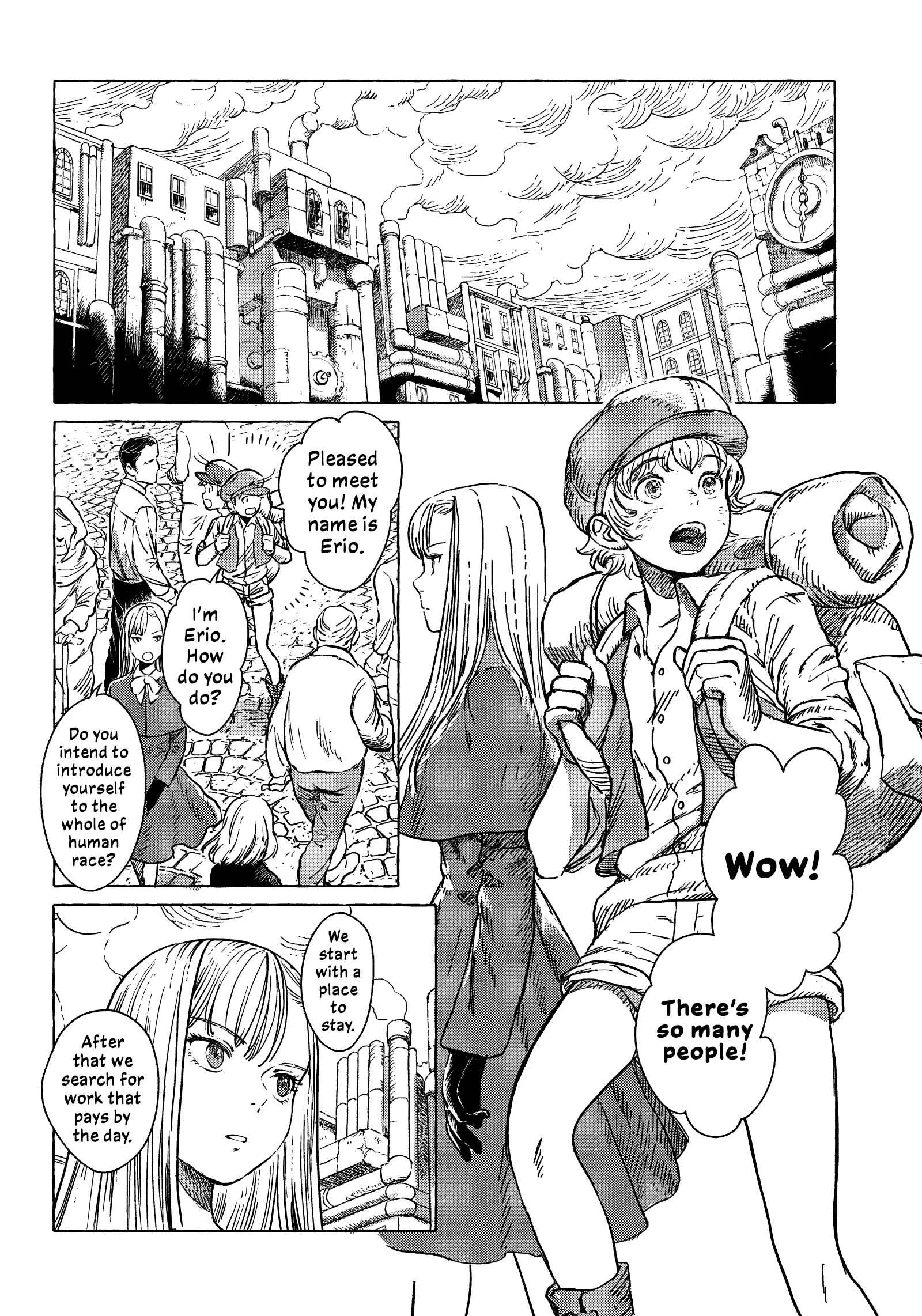 Erio to Denki Ningyou Chapter 2: Town of Steam and Cogs - Page 2