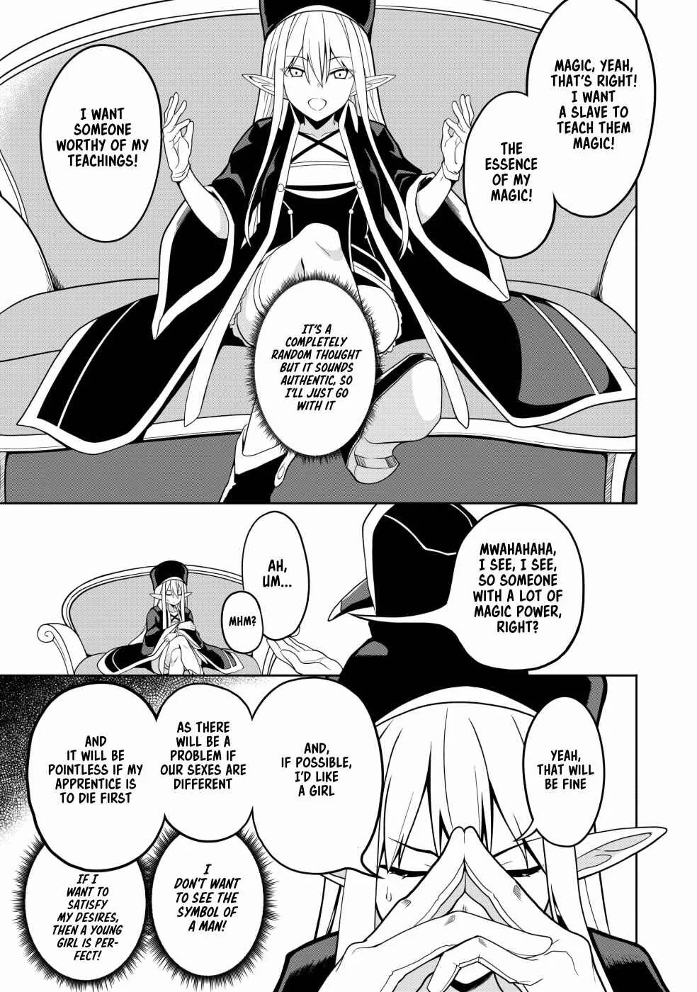 Eroi Koto Suru Tame ni Kyonyuu Bishoujo Dorei wo Katta Hazu ga, Oshishou-sama to Shitawa Rete Omotta Toori ni Ikanaku Naru Hanashi Chapter 1: The Magician and the Slave - Page 8