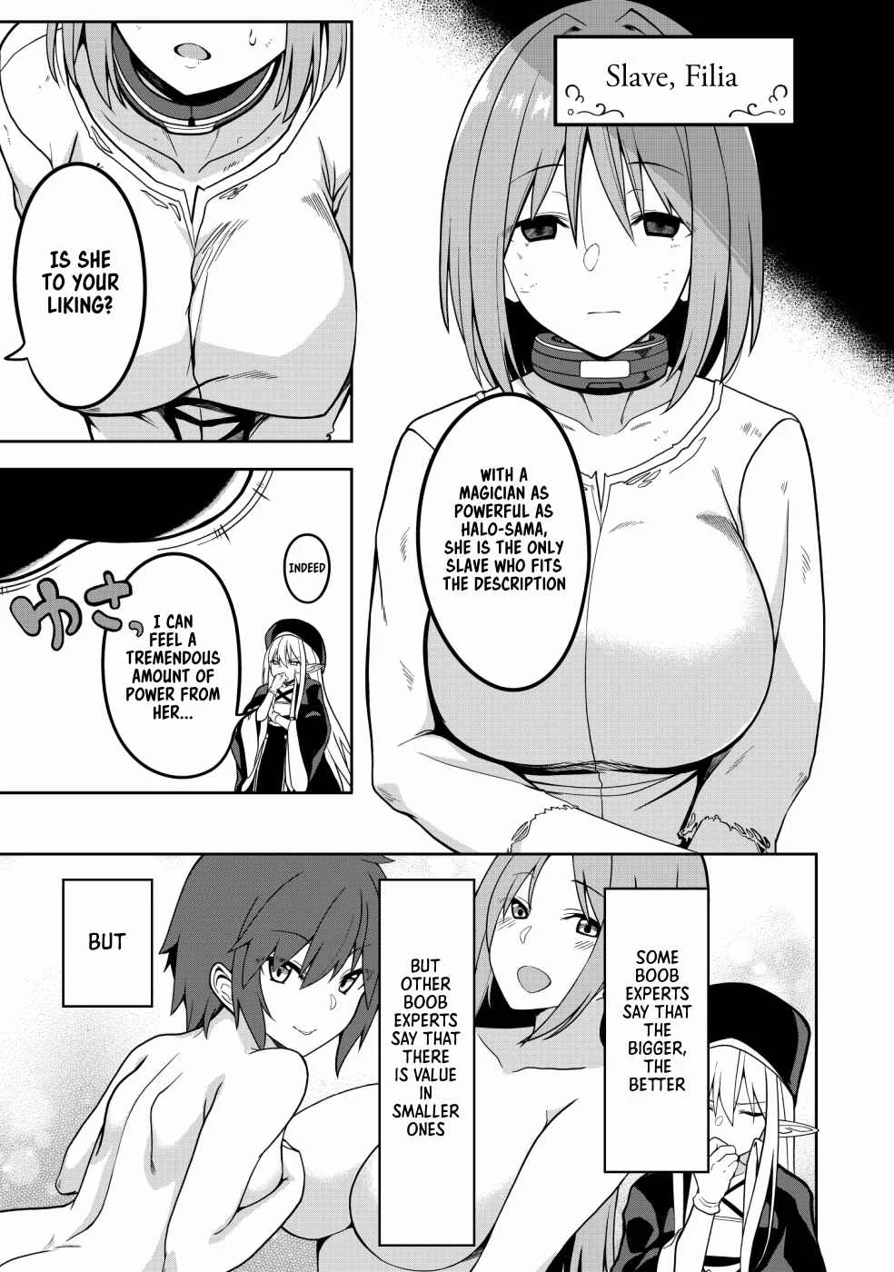 Eroi Koto Suru Tame ni Kyonyuu Bishoujo Dorei wo Katta Hazu ga, Oshishou-sama to Shitawa Rete Omotta Toori ni Ikanaku Naru Hanashi Chapter 1: The Magician and the Slave - Page 10