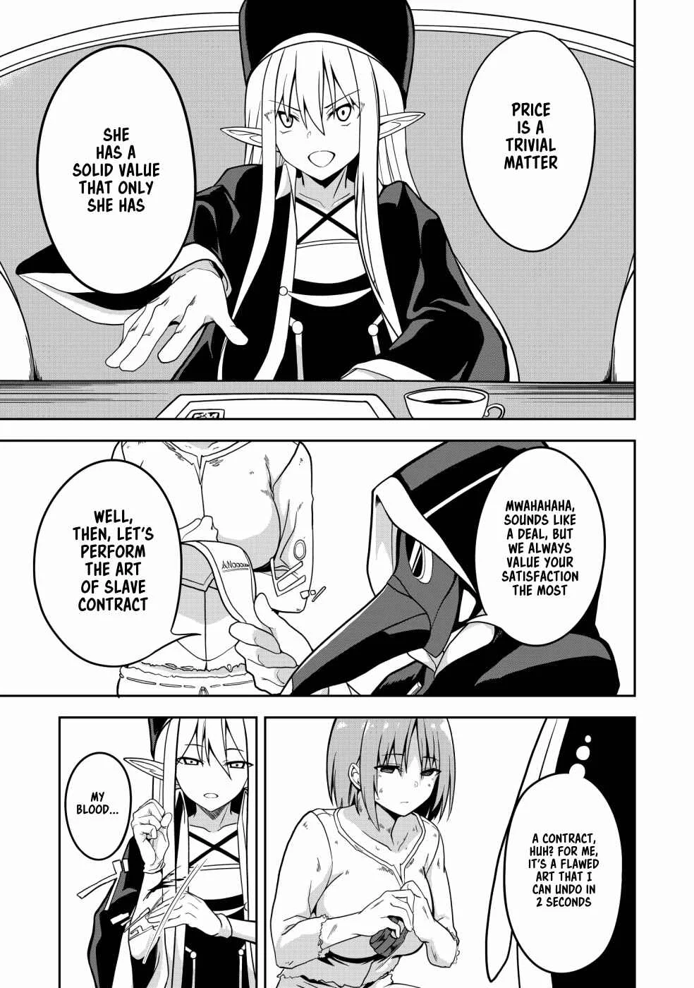 Eroi Koto Suru Tame ni Kyonyuu Bishoujo Dorei wo Katta Hazu ga, Oshishou-sama to Shitawa Rete Omotta Toori ni Ikanaku Naru Hanashi Chapter 1: The Magician and the Slave - Page 12