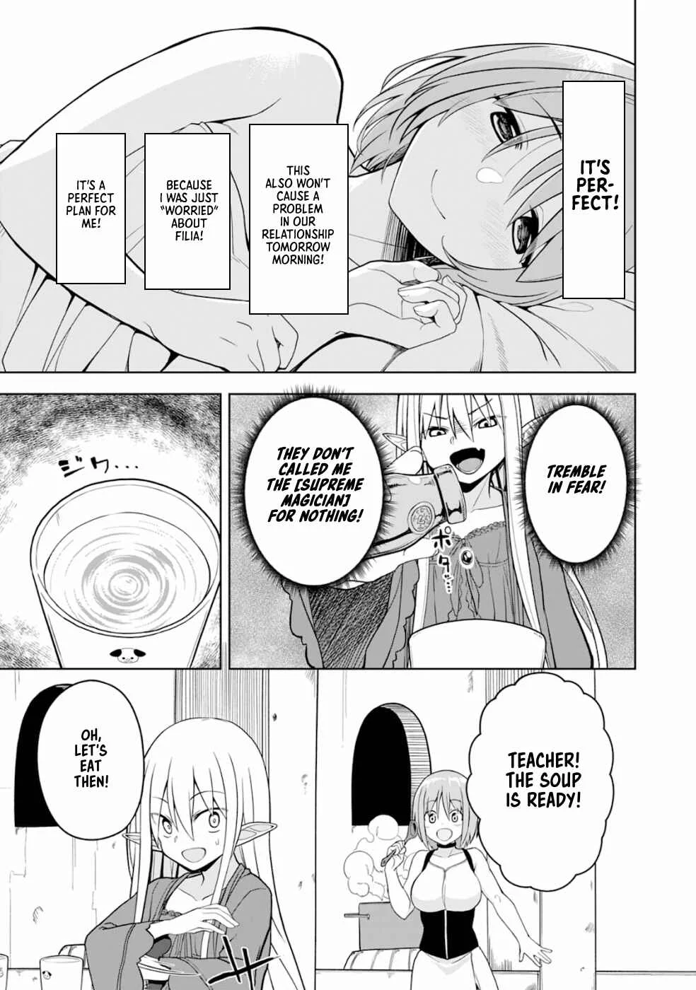Eroi Koto Suru Tame ni Kyonyuu Bishoujo Dorei wo Katta Hazu ga, Oshishou-sama to Shitawa Rete Omotta Toori ni Ikanaku Naru Hanashi Chapter 3: The Magician and an Aphrodisiac - Page 22