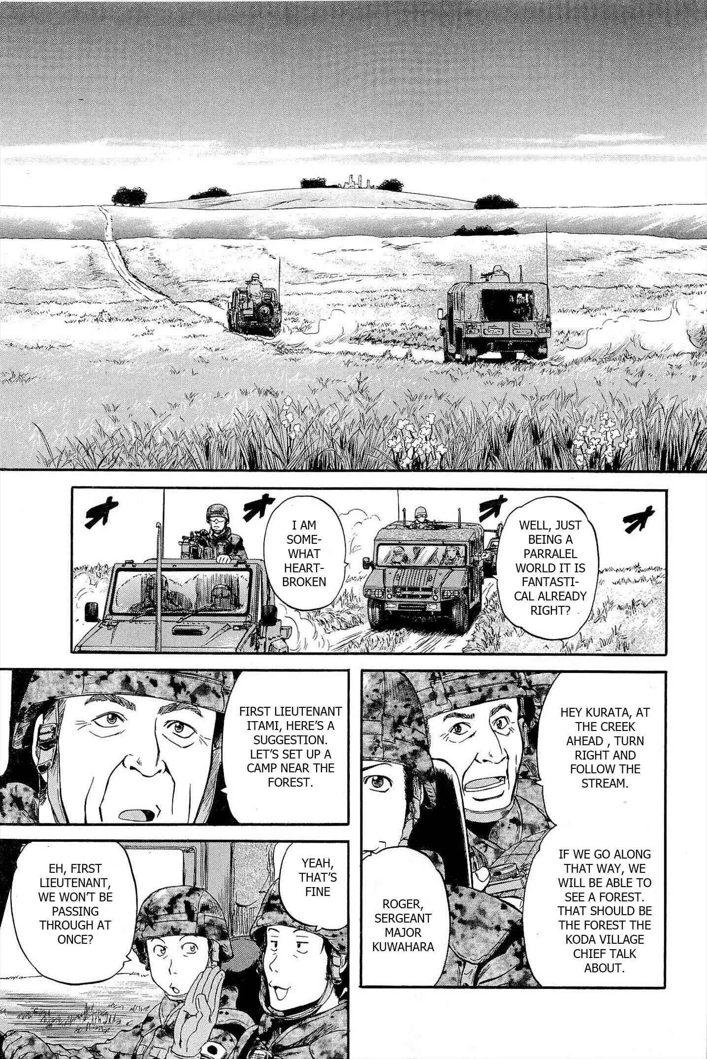 GATE - Jieitai Kanochi nite, Kaku Tatakaeri Chapter 2: Third Recon Team to the Special Region - Page 11