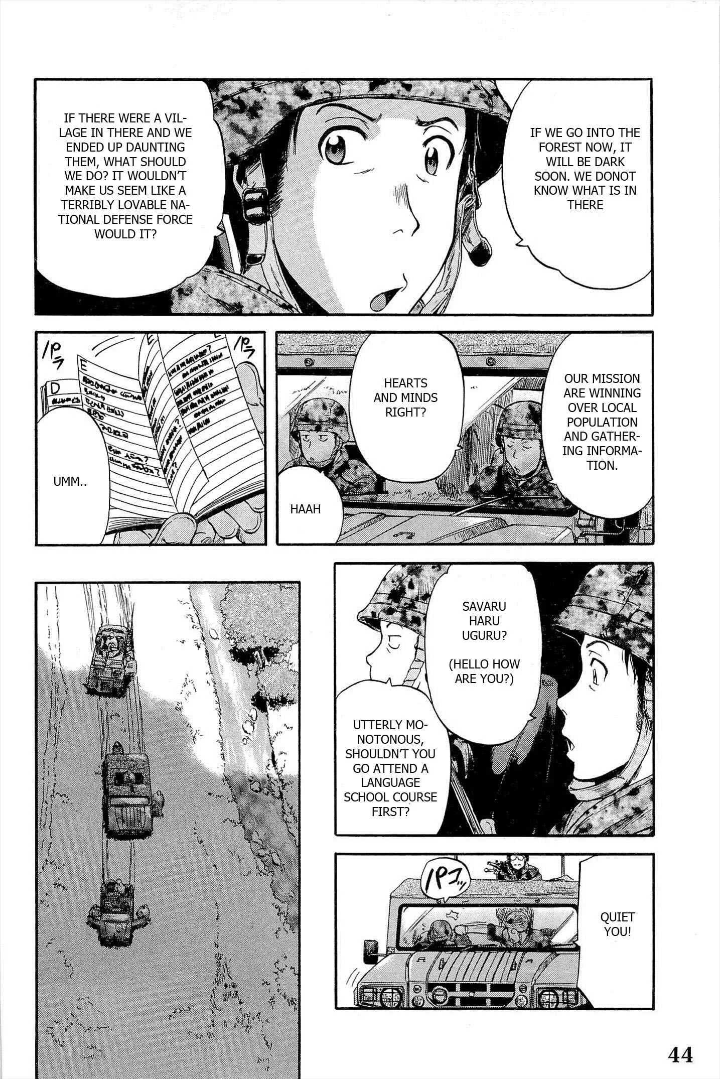 GATE - Jieitai Kanochi nite, Kaku Tatakaeri Chapter 2: Third Recon Team to the Special Region - Page 12