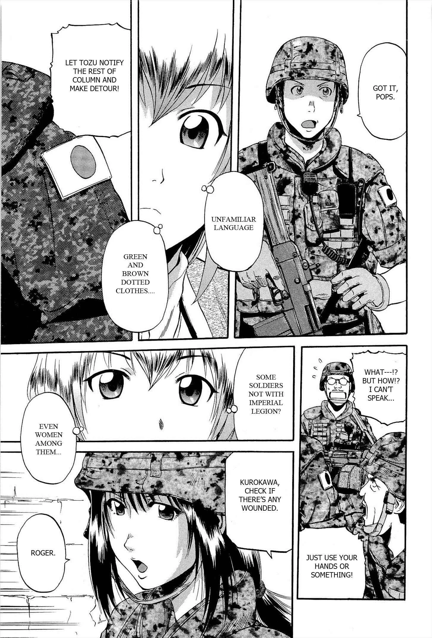 GATE - Jieitai Kanochi nite, Kaku Tatakaeri Chapter 4: Emroy's Apostle - Page 7