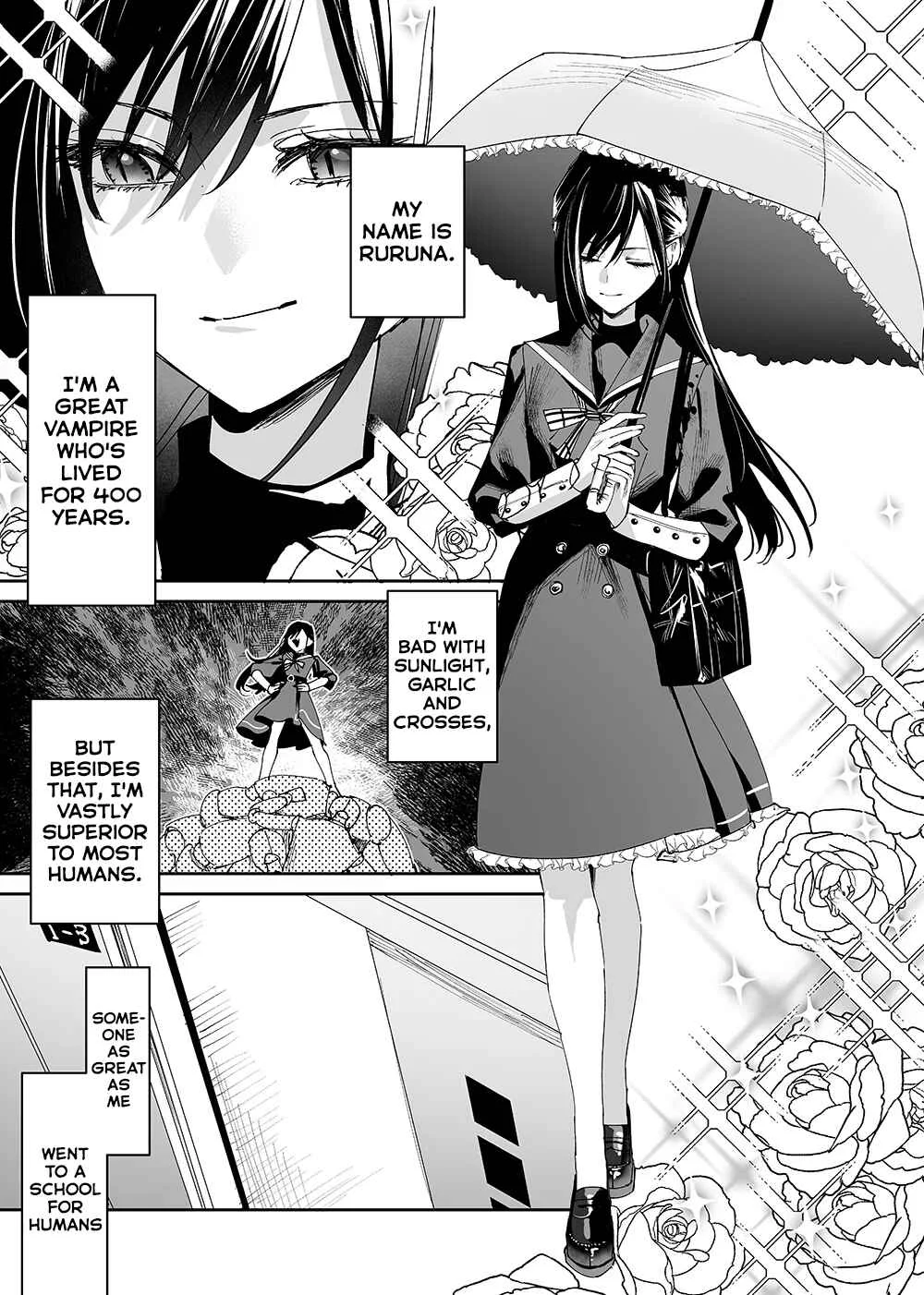 Girls × Vampire (Pre-Serialization) Chapter 3: Ruruna-sama Pushes Her Luck - Page 1