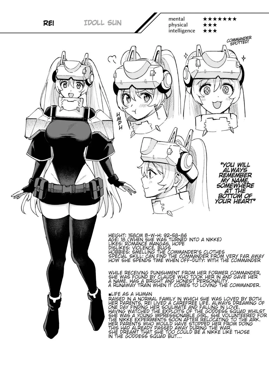 Goddess of Victory: Nikke - Ryousangata Nike x Sousaku Shikikan (Doujinshi) Chapter 0: Character Introduction - Page 1