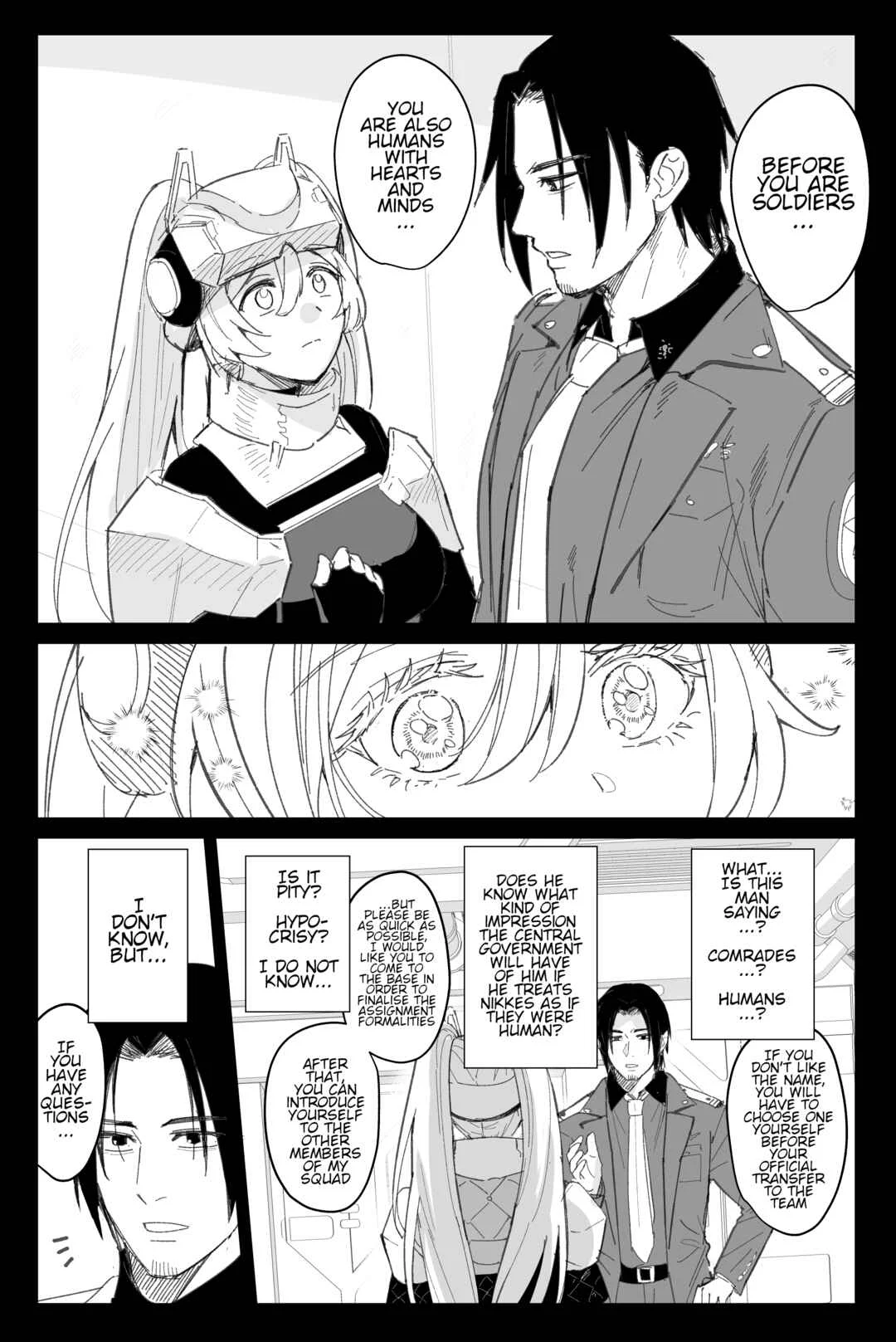 Goddess of Victory: Nikke - Ryousangata Nike x Sousaku Shikikan (Doujinshi) Chapter 1: Nameless Goddess - Page 9