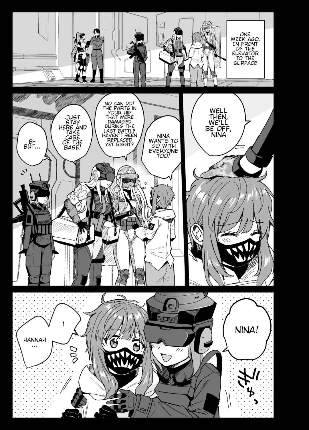 Goddess of Victory: Nikke - Ryousangata Nike x Sousaku Shikikan (Doujinshi) Chapter 2.5: Responsible for their lives - Page 1