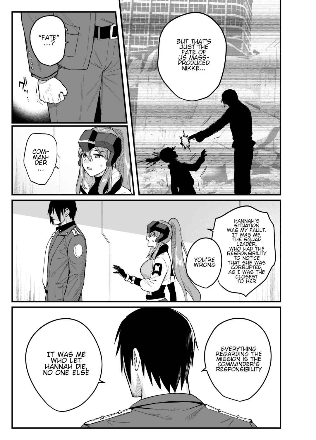 Goddess of Victory: Nikke - Ryousangata Nike x Sousaku Shikikan (Doujinshi) Chapter 2.5: Responsible for their lives - Page 9