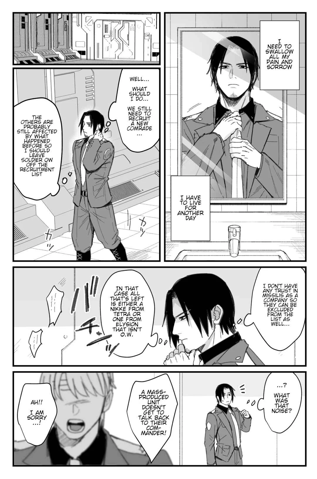 Goddess of Victory: Nikke - Ryousangata Nike x Sousaku Shikikan (Doujinshi) Chapter 2: Scar covered hands - Page 15