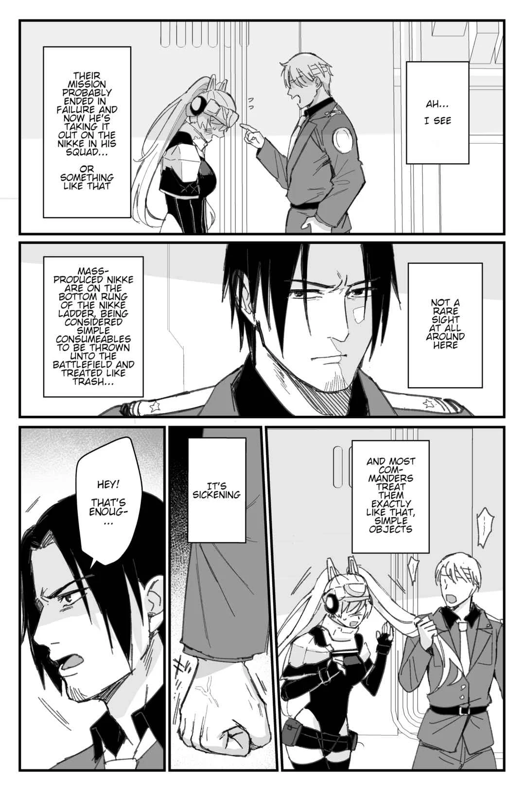 Goddess of Victory: Nikke - Ryousangata Nike x Sousaku Shikikan (Doujinshi) Chapter 2: Scar covered hands - Page 16