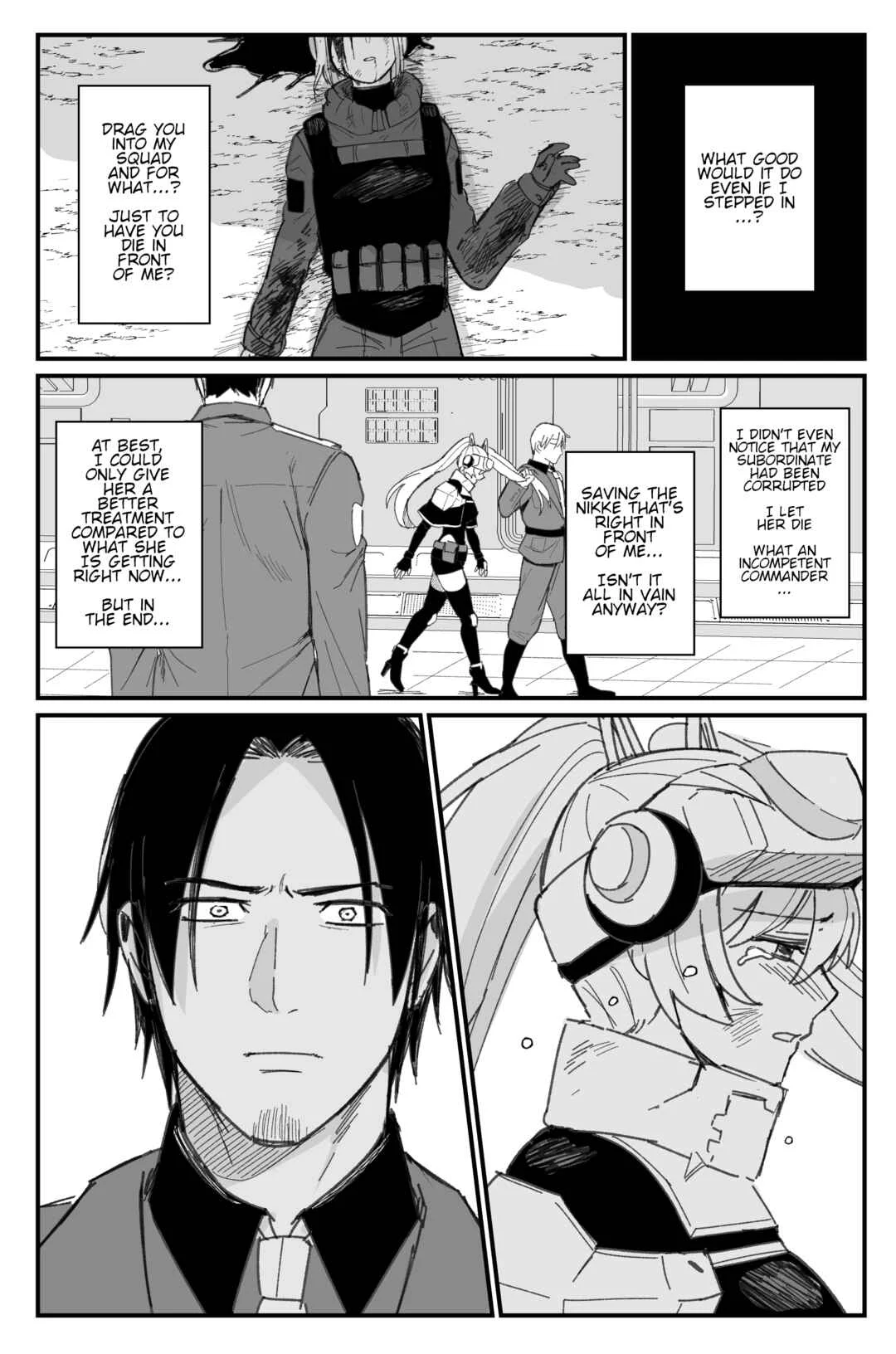 Goddess of Victory: Nikke - Ryousangata Nike x Sousaku Shikikan (Doujinshi) Chapter 2: Scar covered hands - Page 17