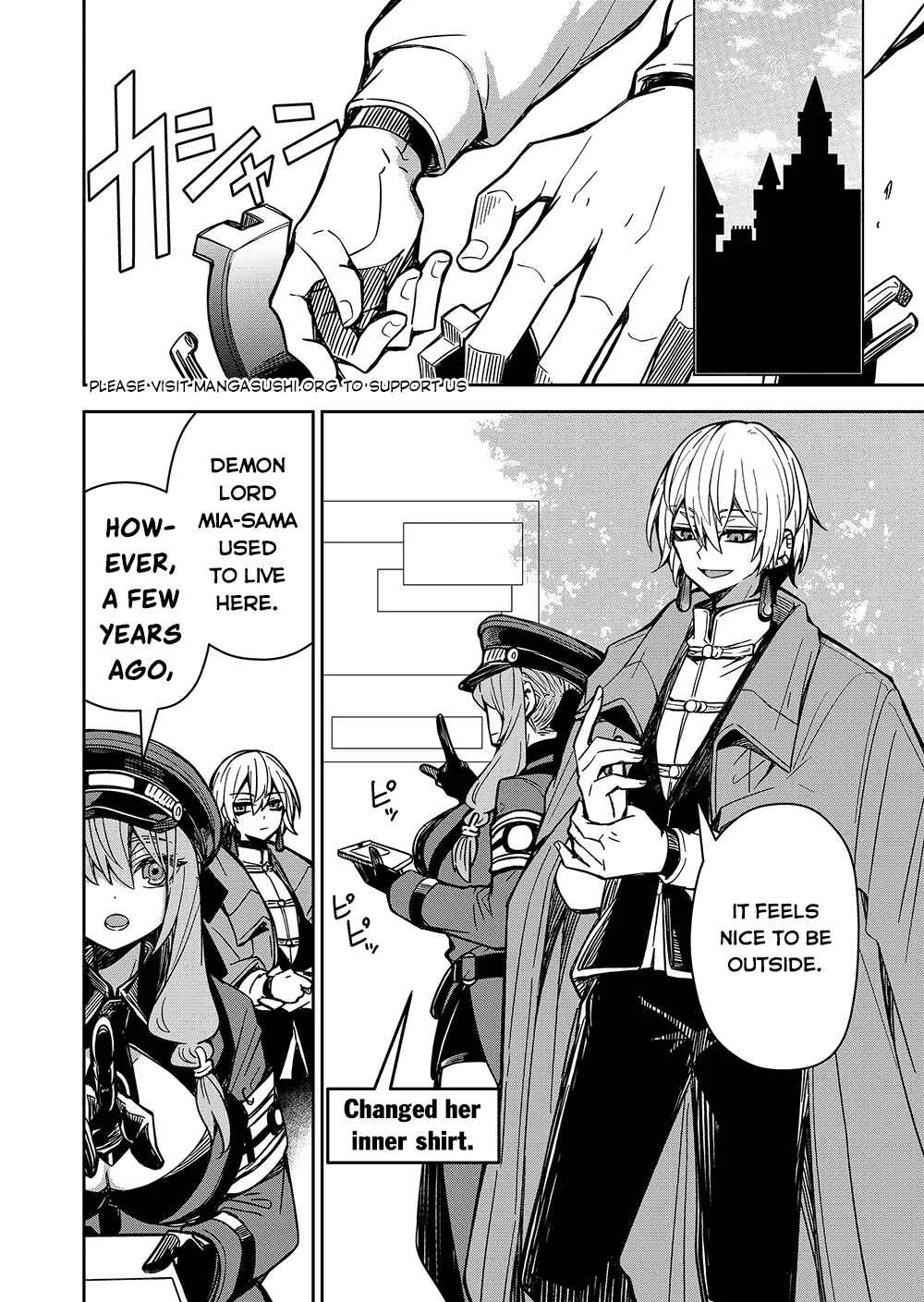 Goinkyo Maou-sama no Kaerizaki ~Totsujo Wakagaetta Sensendai Maou-sama wa Choppiri H na Nazo Bujutsu de Josondanpi no Sekai wo Heiteisuru~ Chapter 3: The Girl, Riding - Page 5