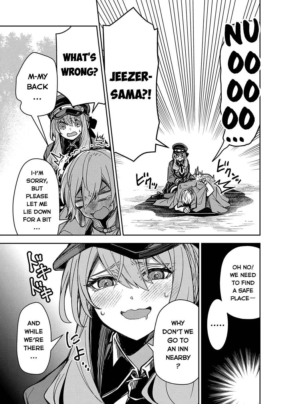 Goinkyo Maou-sama no Kaerizaki ~Totsujo Wakagaetta Sensendai Maou-sama wa Choppiri H na Nazo Bujutsu de Josondanpi no Sekai wo Heiteisuru~ Chapter 3: The Girl, Riding - Page 12