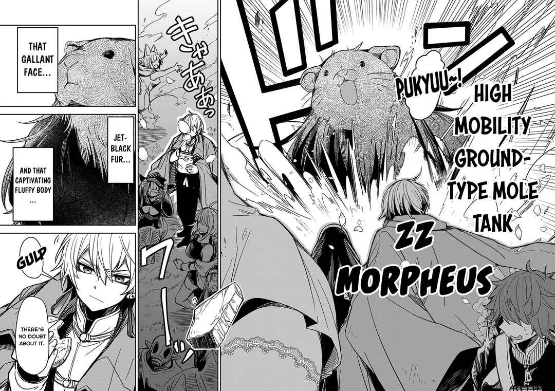 Goinkyo Maou-sama no Kaerizaki ~Totsujo Wakagaetta Sensendai Maou-sama wa Choppiri H na Nazo Bujutsu de Josondanpi no Sekai wo Heiteisuru~ Chapter 4: Transform! Pukyu-morphose! - Page 9