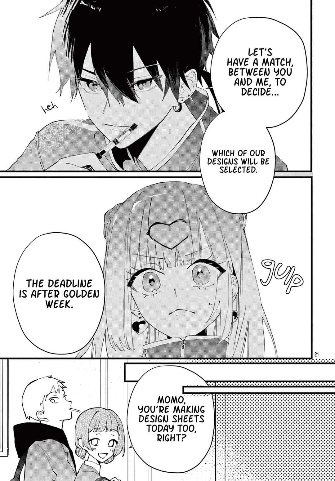 Gyaru to Couture: Ariake Momo wa Fuku wo Tsukutte Yuushou suru Koto ni shita Chapter 2 - Page 21