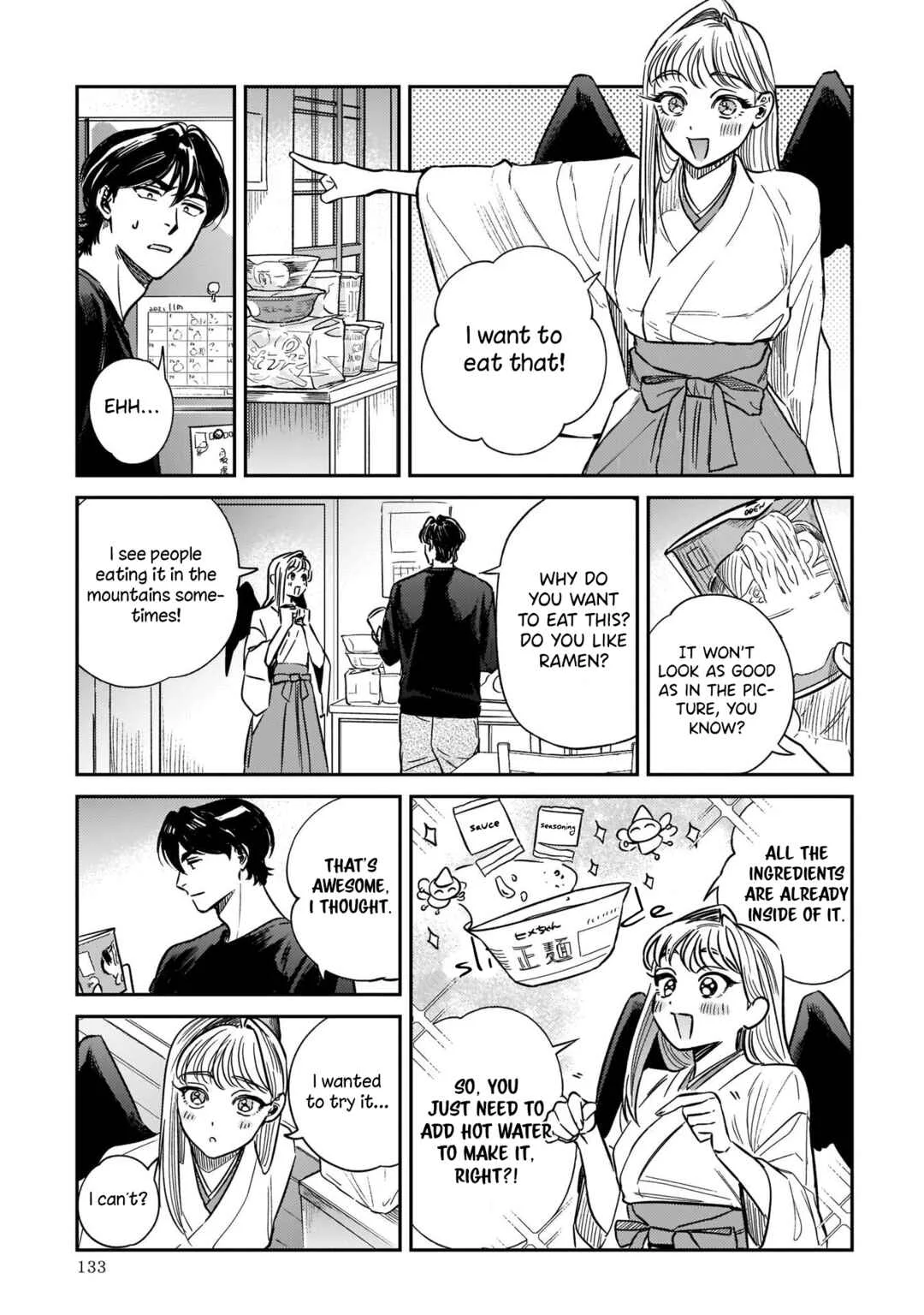 Hachiouji Meibutsu: Tengu no Koi Chapter 4: The first cup noodles - Page 3