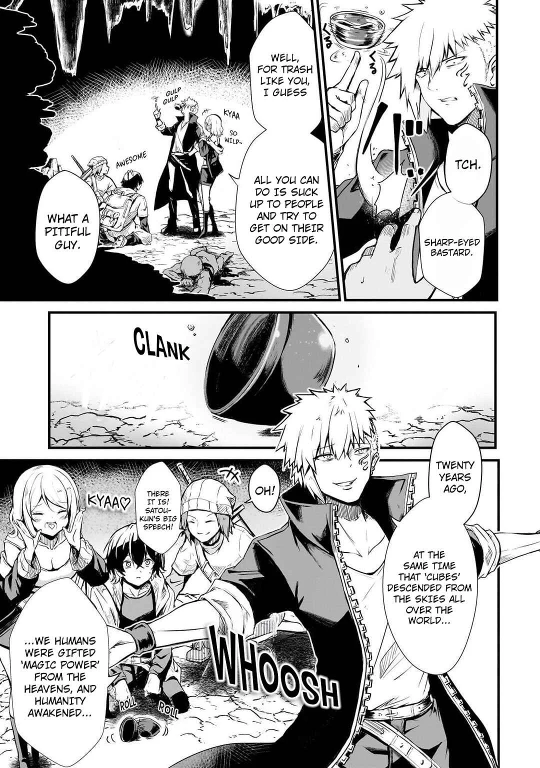 Hai no Sekai wa Kami no Me de Irozuku ~Ore dake Mieru Status de, Saijaku kara Saikyou e Kageagaru~ Chapter 1 - Page 9