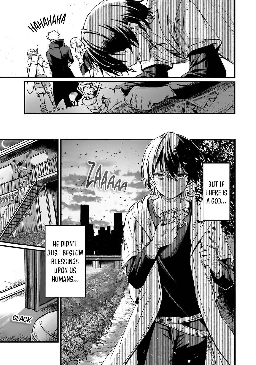 Hai no Sekai wa Kami no Me de Irozuku ~Ore dake Mieru Status de, Saijaku kara Saikyou e Kageagaru~ Chapter 1 - Page 15