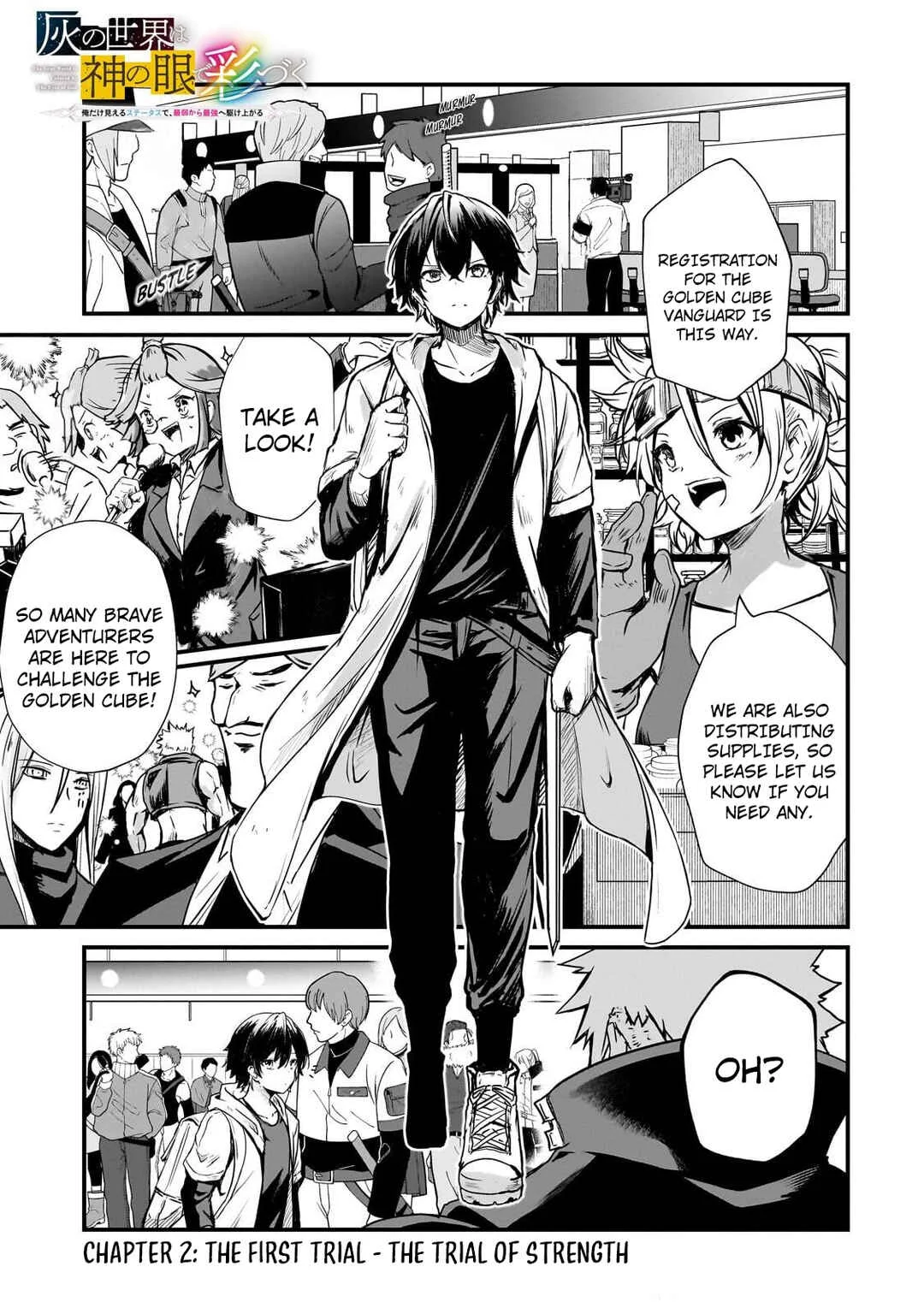 Hai no Sekai wa Kami no Me de Irozuku ~Ore dake Mieru Status de, Saijaku kara Saikyou e Kageagaru~ Chapter 2 - Page 2